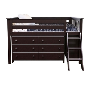 Item # JLB0014 - Short Description (Max 255 Characters)<BR>.
ADDITIONAL INFORMATION<BR>.
Finish: Espresso<BR>.
Bed Size: Twin<BR>.
Dimensions: L 81.5 W 54 H 50.25 in <BR>.